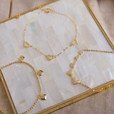 Pulseras Broche - Tres Corazones