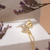 Aretes mini - Estrella Circones y Cadena
