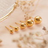 Aretes Mini - Bombitas doradas S