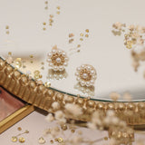 Aretes bordados - Margarita