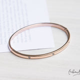 Pulseras Bangles - Rose Gold 3 Brillitos