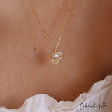 Collares - Corazón circones y Perla