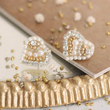 Aretes bordados - Corazoncito
