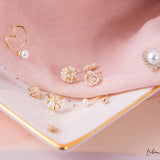 Aretes Mini - Perla y cristales