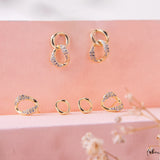 Aretes Mini - Karma doble circones
