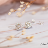 Aretes Mini - Entrelazadas silver
