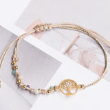 Pulseras Hilo Trenzada - Claudia Árbol de la Vida pastel
