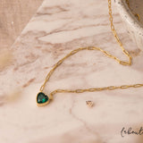 Collares - Alma Corazón Verde Jade
