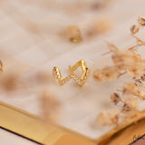 Ear Cuff - Zig Zag Cristal