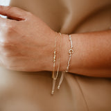 Pulseras Broche - Gold Doble