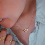 Collares - Corazón Entrelazado