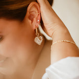 Aretes Bordados - Heart Magic