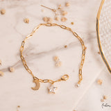 Pulseras Broche - Link Estrella y Luna