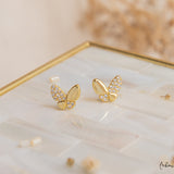 Aretes Mini - Mariposa Cristal