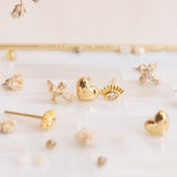 Aretes Mini - Clásico Corazón
