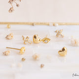 Aretes Mini - Cruz Cristal