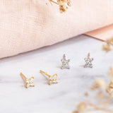 Aretes Mini - Roseta Gold