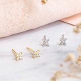 Aretes Mini - Roseta Silver