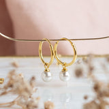 Argollas - Pearl Slim hoops
