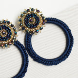 Maxi Aretes - Alexia Argolla mandala Azul noche