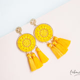 Maxi Aretes - Atrapasueños medianos Amarillos