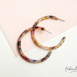 Maxi Aretes - Argollas Acrílico Pastel oscuro