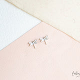 Aretes Mini - Libélulas Silver