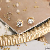 Aretes bordados - Basic Zircon