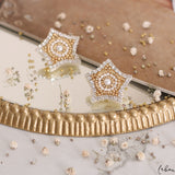 Aretes bordados - Estrella