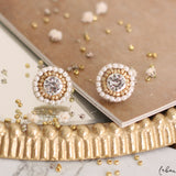 Aretes bordados - Antonia Zircon