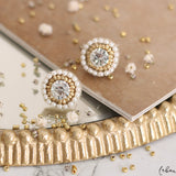 Aretes bordados - Antonia Zircon
