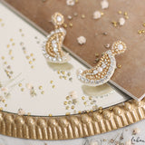 Aretes bordados - Luna