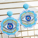 Maxi Aretes - Celeste Ojos turcos