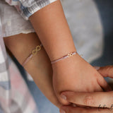 Pack Pulseras Hilo Nudo - Nude Rosa Amor Infinito de Oro Mami & Yo