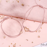 Pack Pulseras Hilo Nudo - Amor Bonito Oro Mami & Yo