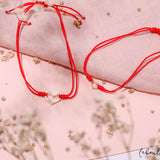 Pack Pulseras Hilo Nudo - Amor Bonito Oro Mami & Yo