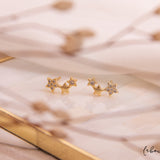 Aretes Mini - Trio de Estrellas