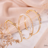 Pulseras Bangles - Perlas y Cristales