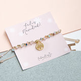 Pulseras Hilo Trenzada - Árbol de la vida Combinación pastel Hilo Beige