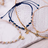 Pulseras Hilo Trenzada - Corazoncito Pastel